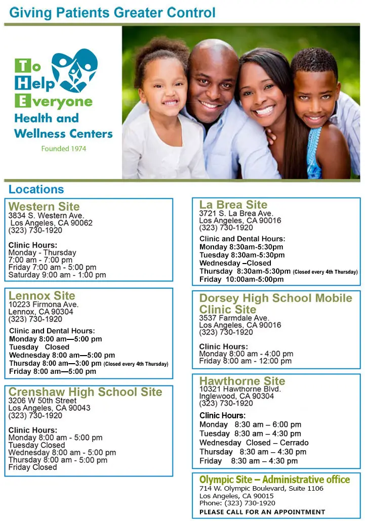 T.H.E. Health and Wellness Centers - Western Site